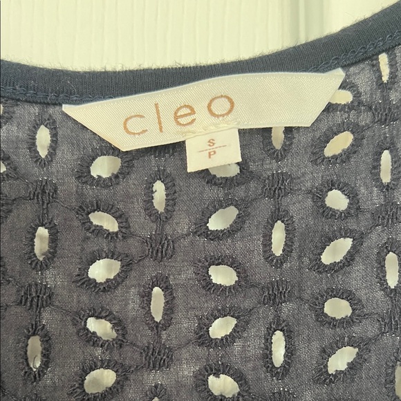 Cleo Navy and White Striped Midi Dress - Picture 2 of 4